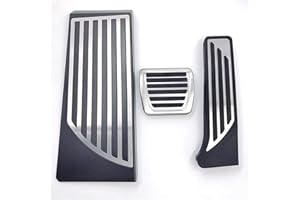 SOLBUM UFTAN Stainless Acceleratore Pastiglie del Pedale del Freno Frizione per Alfa Romeo Stelvio 2017 2018 2019 2020,Interior Decorazione Accessori,Mt