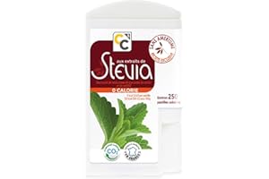 COMPTOIRS ET COMPAGNIES - Distributeur 250 Pastilles aux Extraits de Stevia - Edulcorant d'Origine Végétale