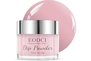 ‎EODCI EODCI Nagel Dipping Powder, 1 Oz Rose Dip Pulver Nail Starter Kit Dipping Build Powder Maniküre Set, French Nagelpuder Kit für Anfänger Home DIY Nail Art System, Keine Nagellampe Nötig