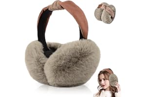 Casenly Paraorecchie Invernali, Caldo Paraorecchie in Peluche Scalda Orecchie Pieghevoli Paraorecchie Donna Antivento e Caldi per l'inverno Freddo Paraorecchie per Esterno