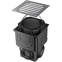 RUG Self Haus u. Hofablauf 250 x 250mm mit variablem Ablauf DN 80/100/125 316818