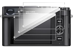 Holilo Para Leica D-Lux 8 Accesorios【3 Piezas】 Protector de Pantalla Cristal Templado, 9H Dureza HD Vidrio Templado Anti-Arañazos Sin Burbujas Glass Screen Protector