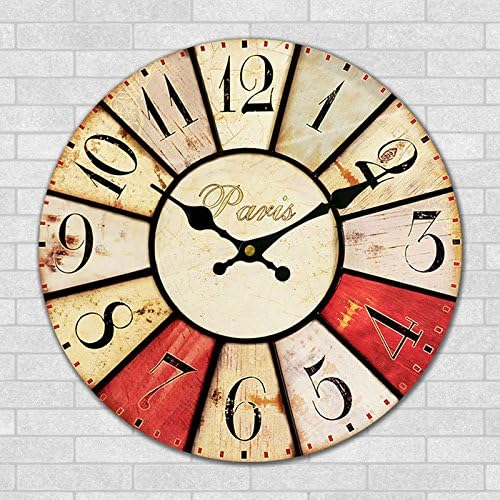 GK-Mediterranean Retro American Great Living Room Wall Clocks European Pastoral Simple Classical Decorative Silent Lighthouse Wall Watch,24inch 60CM