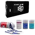 amiciCare 4 in 1 Health Monitoring Device, Cholesterol Hemoglobin Uric-Acid and Blood Glucose Meter with 40 Lancets 4 * 10 Test Strips