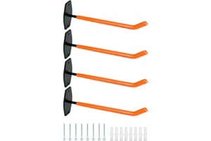 QWORK® 4 Piezas Soporte de Pared para neumáticos, Ganchos de Pared para neumáticos, Adecuado para organización de Garaje, Almacenamiento de neumáticos