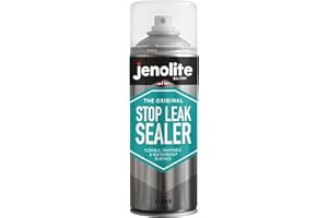 JENOLITE Stop Leak Sigillante Spray | TRANSPARENTE | 400ml | Sigilla Grondaie, Ripara Perdite sul Tetto | Impermeabilizzante Spray Sigillante | Sigillante impermeabile di lunga durata