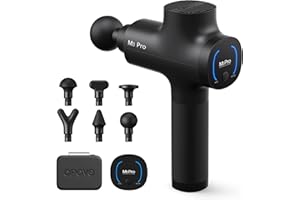 OPOVE Pistola per Massaggio Massaggiatore Muscoli a Percussione di Tessuto Profondo Massaggiatore Corpo Elettrico Portatile Ultra Silenzioso Senza Fili per Rilassare Profondamente Muscolo,M3 Pro Nero