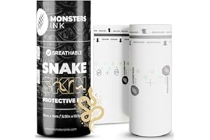 ‎MONSTERS INK 10m Snake Skin Tattoo Folie Heilung, Tattoo Pflaster, Wasserdicht Second Skin Tattoo Folie, Second Skin Pflaster, Monsters Ink Tattoo (15cm x 10m)