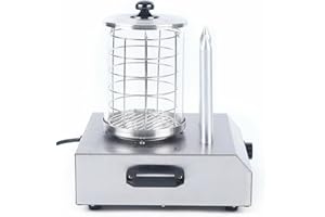 GORGIVOUS 422W Wurstwärmer Hot Dog Gerät, Kommerzieller Elektrischer Hot Dog Maker, Edelstahl-Wurstwärmer für den gewerblichen Gebrauch zu Hause