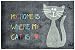 Produktbild LifeStyle-Mat Designer Fussmatte Haustür – Fussmatten Rutschfest und waschbar – Schmutzfangmatte/Fussabstreifer – SCHWARZ Katze 50x75cm