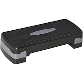 HOMCOM Step para Fitness Stepper Aer&oacute;bic Step de Aer&oacute;bic Antideslizante con Altura Regulable 2 Niveles de 10/15 cm Carga 150