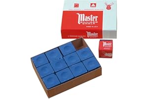 Craie de billard Master-Bleu-Lot de 12
