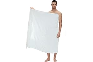 DESERT DRESS IHRAM Couverture 2 pièces Blanc Haute Qualité Nouveau Design Serviette Hajj Umra Hommes Garçon Adolescent Ahram FBA