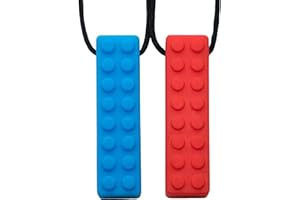 Tilcare Chew Chew Collier à Macher - Meilleurs collier à macher pour les enfants autistes – colliers à mâcher en silicone durables et solides - Pendentif à mâcher pour garçons et filles