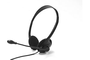 TELLUR Basic PCH Cuffie Cablate, Stereo Binaurale, Microfono, Controlli in Linea, Disattivazione Mic e Cuffie, Design Leggero e Cuscinetti Morbidi, USB, Cavo 150cm, Zoom, Teams, Skype (PCH1)