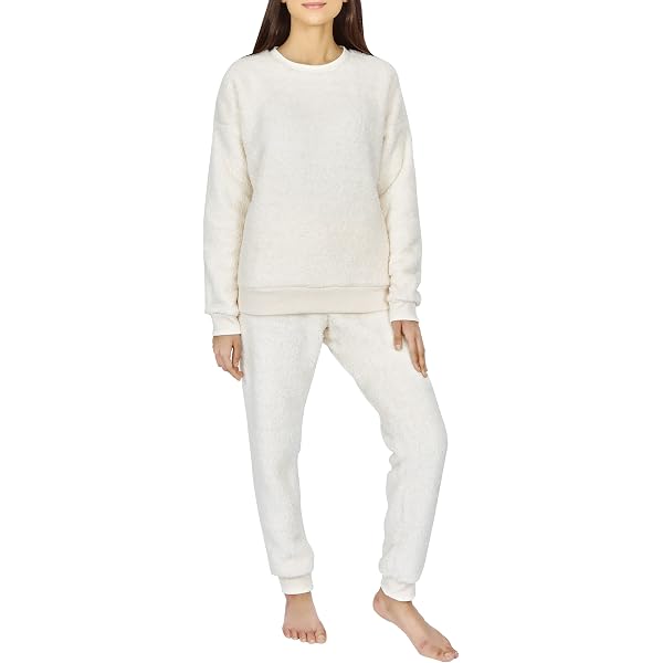 Weicher Fleece-Schlafanzug Für Damen – Langarm-Pyjama Mit Tierdruck – Gemütliche Nachtwäsche