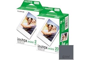 Fujifilm Instax Mini Film: 40 Aufnahmen insgesamt, (10 Blatt x 4) - Multipack für Fujifilm Instax Sofortbildkameras – OptiSwipe Bundle