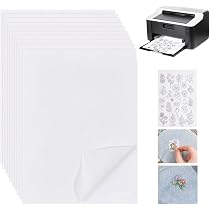 6 Feuilles Stabilisateur Broderie Soluble à L'Eau A4 - Auto-Adhésif, Pour Motifs DIY Et Réparation Tissu