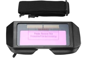 CANYITA Welder Glasses, Solar Auto Darkening Safety Protective Welding Glasses Mask Helmet for Gas Welding, Steel Welding, Cutting