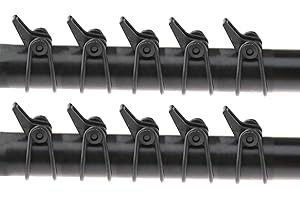 OTOTEC 10x Hooks For Fishing Rod Hook Keeper Fish Rods Tackle Accessory, Plastic + Rubber