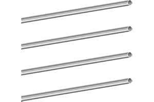 LAVMHAB Tuyau en acier inoxydable 304 8 mm de diamètre extérieur x 0,3 mm d’épaisseur de paroi, 300 mm de longueur, tuyau en acier inoxydable rond sans soudure (4 pièces)