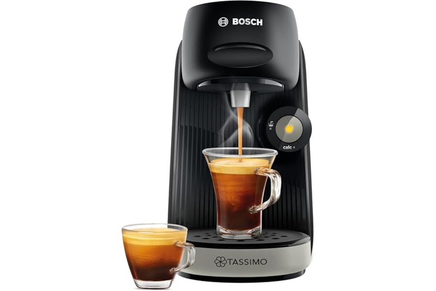 Tassimo by Bosch, Finesse Classic Friendly, Pod Coffee Machine, TAS1620GB, with INTELLIBREW, compatible with 50 Different Beverages, 0.7 Litres, Black