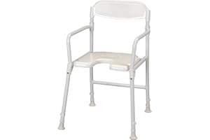 HOMECRAFT Patterson Medical - Silla plegable para ducha, color blanco
