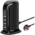 Anker 65W 6-Port USB Charging Station - Desktop Charger Hub for iPhone 12/13/14/15, Samsung S23/S22, Tablet