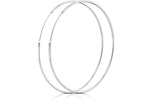 SOSMAR - Creolen silber für Damen aus echt 925 Sterling Silber, Mädchen Jungen große & kleine Ohrringe Creolen Hoop Kreis - 14/20/30/40/50/60/70MM
