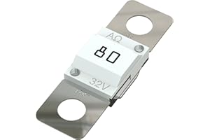 AUPROTEC Fusible Midi à courant élévé/verrouillage à vis 40-100A, choix : 80A ampères, blanc, 3 pièces