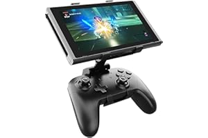 RREAKA Pro Controller Holder for Nintendo Switch Consoles, Wireless Controller Holder Bluetooth Controller Grip Stand Adjustable Mount Clip Gamepad Holder for Nintendo Switch OLED/Lite Accessories