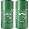 Green Tea Mask Stick for Face, 2Pack Poreless Deep Cleanse Mask Stick, Blackhead Remover with Green Tea Extract, Deep Pore Cleansing, Moisturizing & Oil Control Clay Mask for All Skin Types