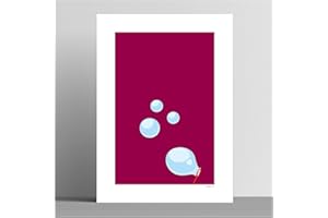 walltonic - West Ham United FC Football Club 'Blowing Bubbles' Wall Art Print Poster Gift - Unframed - Size A3
