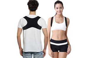 Eaasok Correttore Posturale,Tutore per La Schiena Completamente Regolabile Comodo e Traspirante,Correttore Posturale Spalle Schiena,Previene il Mal di Schiena e il Dolore Cervicale