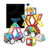 NextX 46 piezas básico conjunto de bloques de construcción: Cuando Magformers anunciando nuevos temas bloque de construcción, se ha convertido en popular en el mundo. Ahora NextX lanzó 46 piezas de bloque básico de construcción que es compatible con sus juguetes de construcción Magformers. Se convertirá en su bebé de arrancador inspirar kit, kit de creatividad tema de diseño y habilidades preescolares construcción de juegos educativos apilamiento