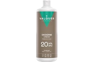 Valquer professionell sygenerad stabiliserad kräm, 20 volymer (6%). Permanent hårfärgning. Använd professionella frisörer. Vegansk formel – 1 000 ml