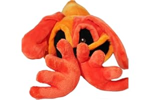 Kouipoie 15 IN Smiling Critters Peluche, Adorables Juguetes de Peluche de Gato Morado y Perro Amarillo, Catnap Peluches, Niños y Adultos, Modelo Smiling Critters. (dogday)