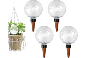 GUIDRE 4 StüCk BewäSserungskugeln,500ml Automatische BewäSserungskugeln für Pflanzen,Transparente BewäSserungszwiebeln,Wasserkugeln für Pflanzen Für Pflanzen BewäSserung Von Zimmer Balkon und Gartenpflanzen