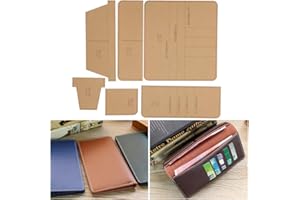 FYDUN Portafoglio Stencil in acrilico Modelli in pelle con motivo in pelle acrilica trasparente per creazione artigianale fai-da-te