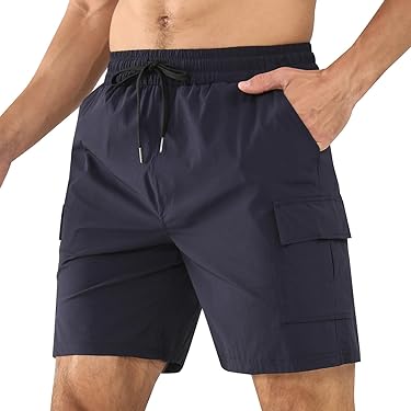 FGUUTYM Shorts Heren Zachte Kleur Heren Trekkoord Shorts Zakken Recht Solid Runing Sport Geborduurde Heren Vrijetijdsshorts Sportbroek Korte Heren Tas, grijs, L