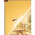 Amazon Brand - Umi 4Pc Pack A4 Size Self Adhesive Acrylic Gold Mirror Finish Tiles,Flexible Plastic Mirror Sheets Rectangular Wall Stickers 30 X 21 Cms
