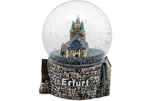 SCHNEEKUGELHAUS Souvenir Schneekugel Kulturstadt Erfurt Reiseandenken Deutschland Thüringen | B: 65mm H: 85 mm | Schüttelkugel Thüringen | 30028