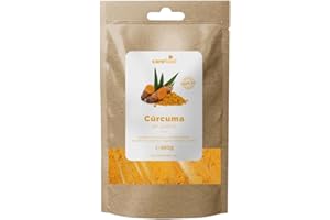 Carefood - Cúrcuma Orgánica en Polvo - Superfood Cúrcuma 100% Bio y Apta para Veganos - Superalimento Ecológico Ideal para Leche Dorada, Comidas y Desayunos - 500 g