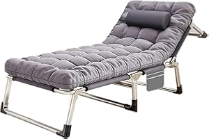 Cachpib Liegestuhl Garten Liegen Klappbarer Gartenstühle Sonnenliegen Verstellbare Klappliegestuhl Campingstuhl Relaxliege Campingliege mit 200kg Tragfähigkeit für Balkon, Strand, Rasen, Outdoor