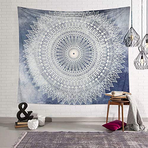 Dremisland Tapestry Indian Bohemian Mandala Gypsy Hippy Wall Hanging Flower Tapestries Grey Throw De