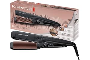 Remington krustång, 37 mm breda stylingplattor, 150-220°C, LED-indikator, inkl, värmetålig matta, antistatisk keramisk turmal