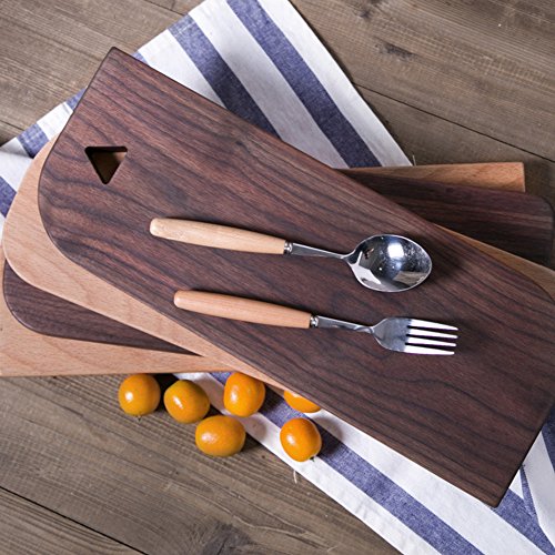 Schneidebrett Tranchierbrett 40*15*2cm aus Vollholz (B, Walnuss) - 6