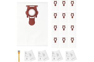 12x dammsugarpåsar för Miele Guard S1/L1/M1 dammsugare, reservdammsugarpåsar med motorskyddsfilter, kompatibla med Miele Guar