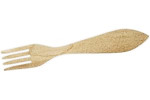 FACKELMANN Tenedores de Madera para Comer Gulas y Postre, Cubiertos de Mesa Con Cuatro Dientes, 4uds.