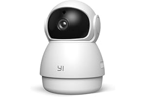 YI Security Camera Dome Guard 2K, 2.4GHz WiFi Indoor Camera, PTZ 360° Pet Camera IP Camera Dog Camera, Night Vision, Motion Detection, Real-Time Alert, Two-Way Audio, Cloud & SD Card, Work with Alexa